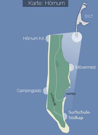 Karte Hoernum Sylt