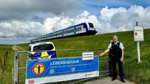Häufige Polizeieinsätze auf dem Hindenburgdamm zwischen Festland und Sylt